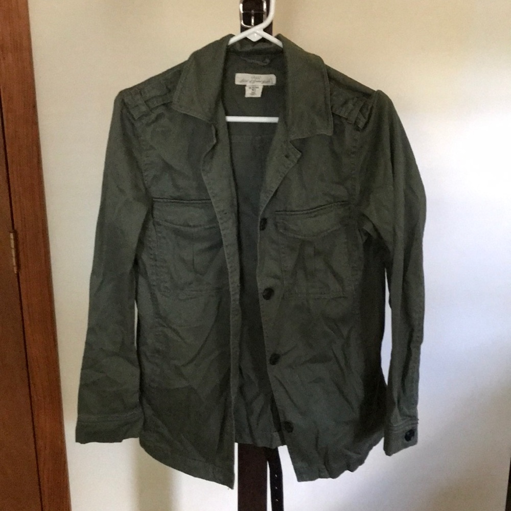 comfy green H&M cover up jacket